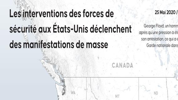 Les interventions des forces de sécurité aux États-Unis déclenchent des manifestations de masse