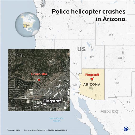 Police helicopter crashes in Arizona