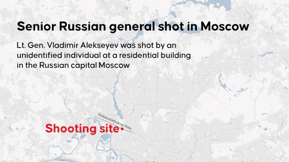 Senior Russian general shot in Moscow