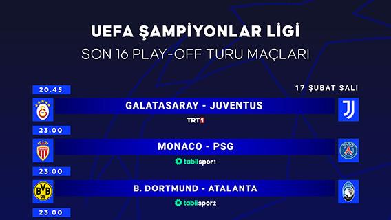 UEFA Şampiyonlar Ligi son 16 play-off turu maçları