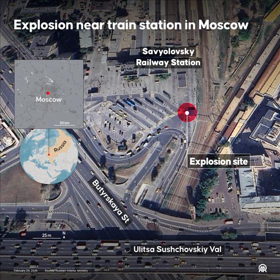 A traffic police officer was killed after an explosion outside a railway station in Moscow