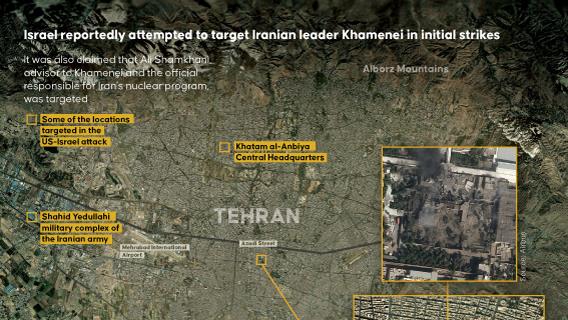 Israel reportedly attempted to target Iranian leader Khamenei in initial strikes
