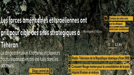 Les forces américaines et israéliennes ont pris pour cible des sites stratégiques à Téhéran.