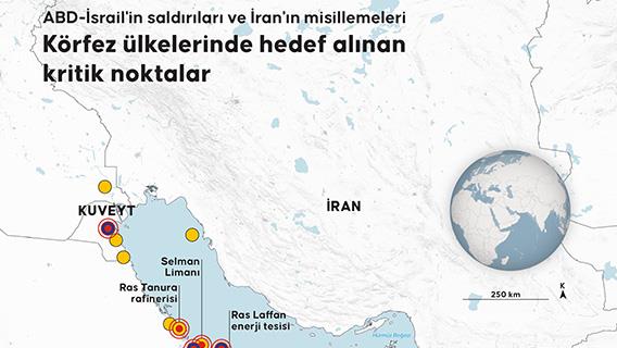 ABD-İsrail'in saldırıları ve İran'ın misillemeleri: Körfez ülkelerinde hedef alınan kritik noktalar