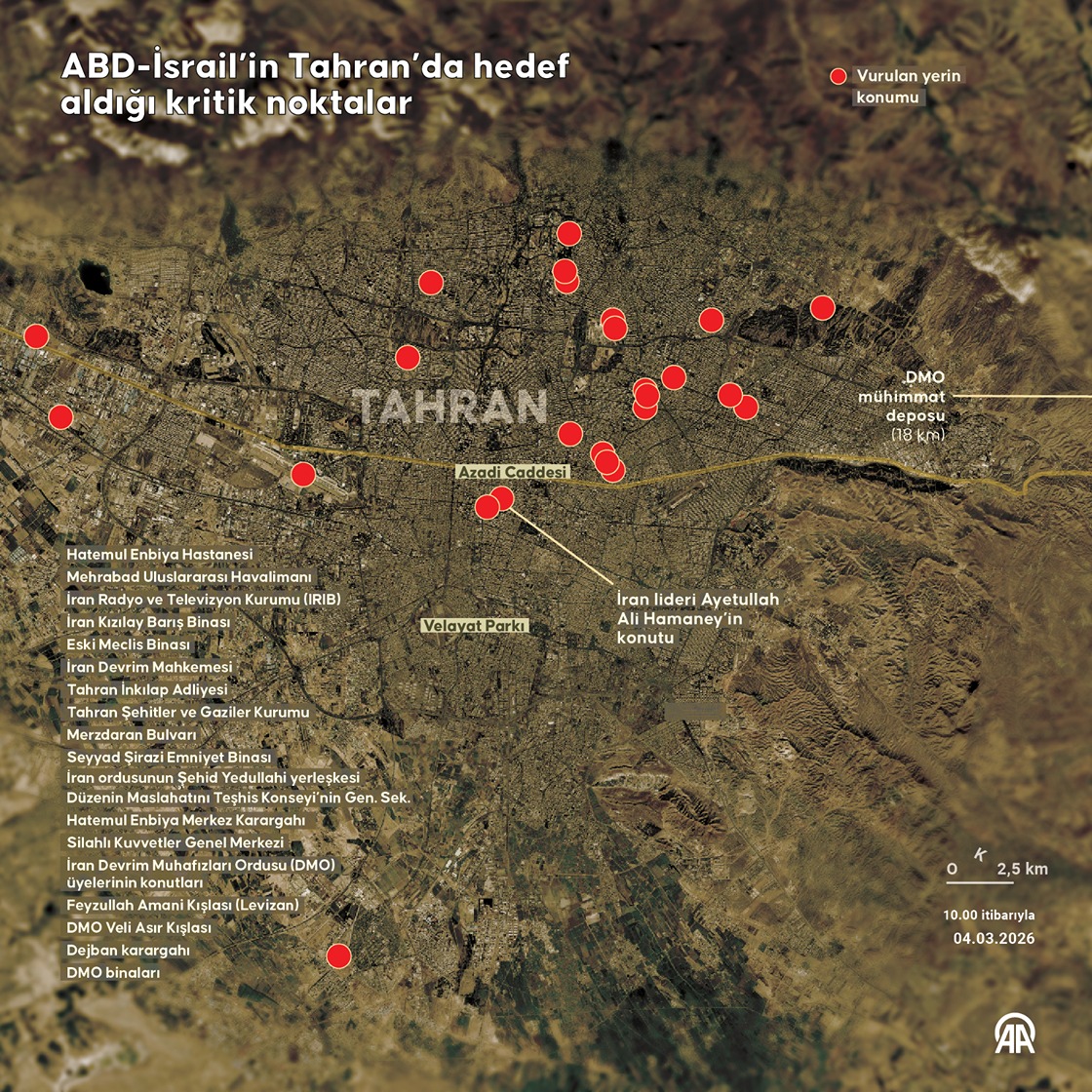 ABD-İsrail saldırıları altındaki İran'ın başkenti Tahran'da yeni patlamalar meydana geldi