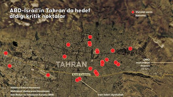 ABD-İsrail saldırıları altındaki İran'ın başkenti Tahran'da yeni patlamalar meydana geldi