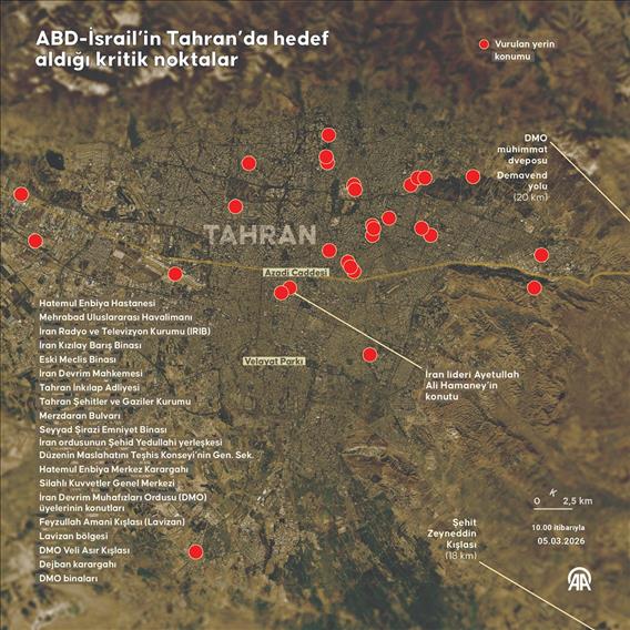 ABD-İsrail’in Tahran’da hedef aldığı kritik noktalar