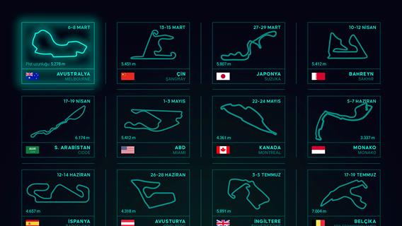 2026 Formula 1 Dünya Şampiyonası Takvimi