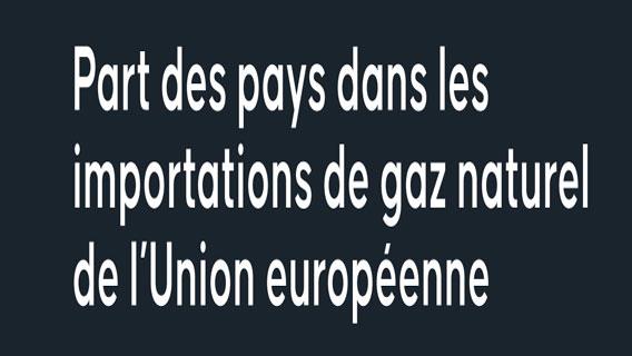L’approvisionnement en gaz naturel de l’UE a fortement évolué depuis la guerre Russie-Ukraine