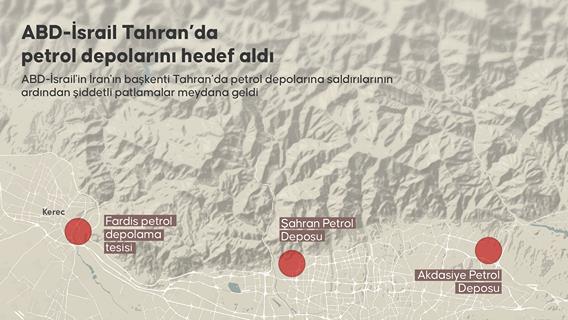 ABD-İsrail Tahran’da petrol depolarını hedef aldı