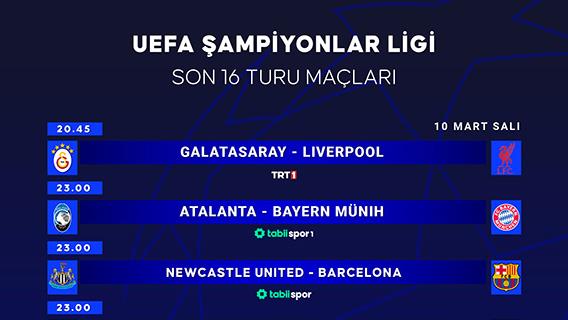 UEFA Şampiyonlar Ligi son 16 turu maçları