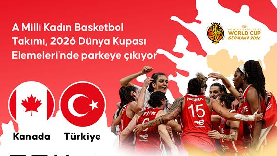A Milli Kadın Basketbol Takımı, 2026 Dünya Kupası Elemeleri'nde parkeye çıkıyor