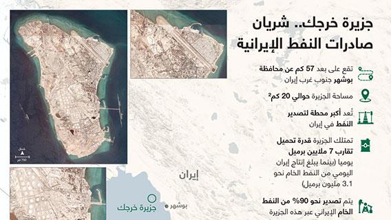 جزيرة خرجك.. شريان صادرات النفط الإيرانية