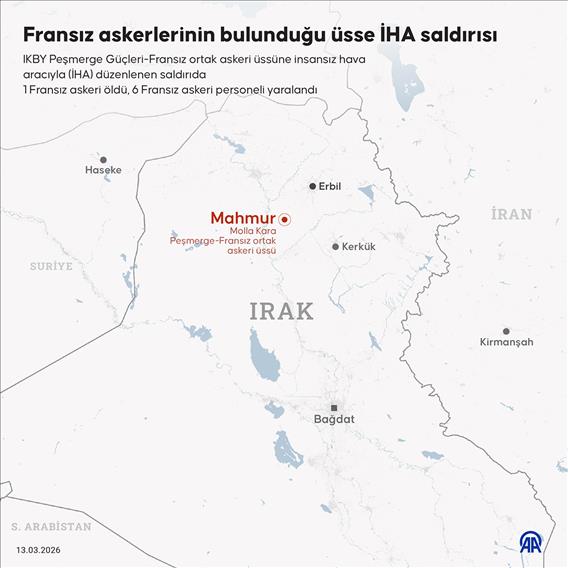 Peşmerge-Fransız askeri üssüne İHA saldırısı