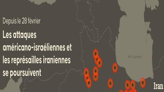 Moyen-Orient : l’escalade militaire s’étend depuis le 28 février Les frappes américano-israéliennes contre l’Iran et les représailles iraniennes continuent d’embraser la région, avec des attaques de missiles et de drones signalées dans plusieurs pays.