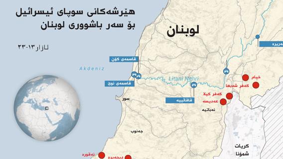 هێرشەکانی سوپای ئیسرائیل بۆ سەر باشووری لوبنان
