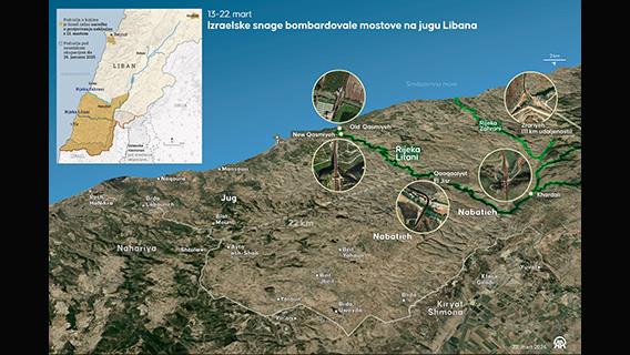 Izraelske snage bombardovale mostove na jugu Libana