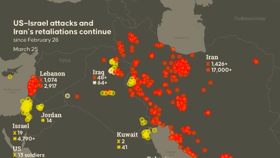 US-Israeli attacks and Iran's retaliations continue
