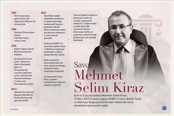 Savcı Mehmet Selim Kiraz'ın şehadetinin üzerinden 11 yıl geçti