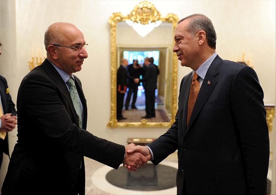 BASBAKAN ERDOGAN, MEDYA YONETICILERIYLE BIR ARAYA GELDI