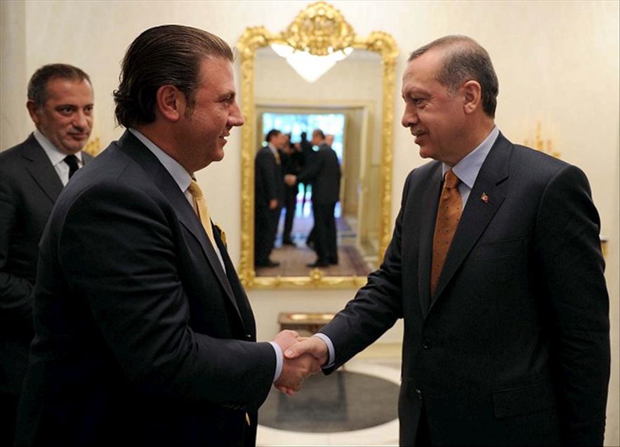 BASBAKAN ERDOGAN, MEDYA YONETICILERIYLE BIR ARAYA GELDI