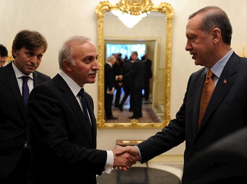 BASBAKAN ERDOGAN, MEDYA YONETICILERIYLE BIR ARAYA GELDI