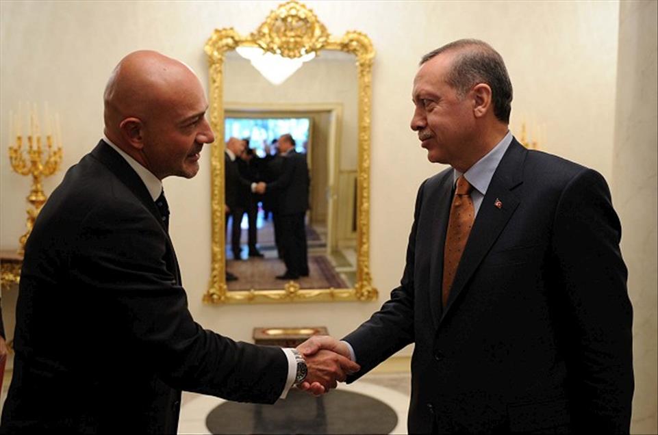 BASBAKAN ERDOGAN, MEDYA YONETICILERIYLE BIR ARAYA GELDI