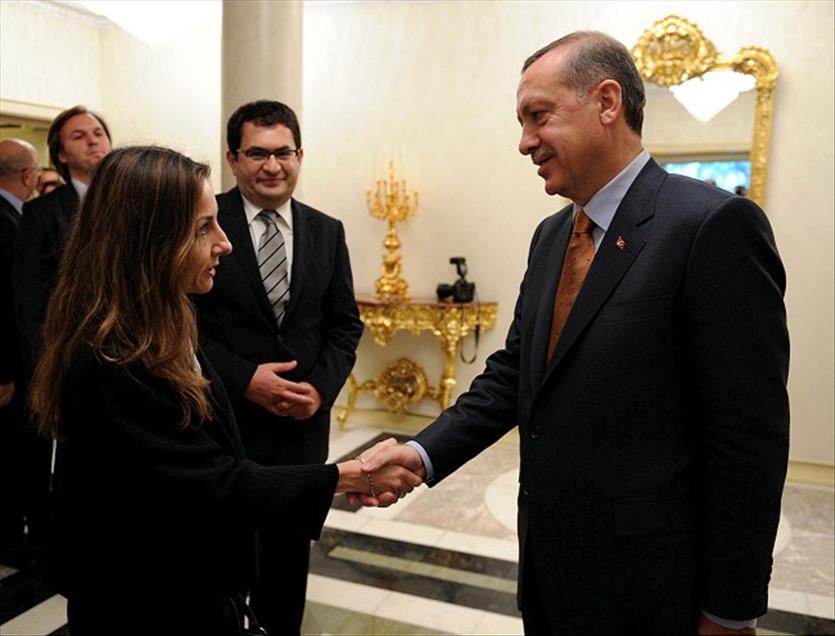 BASBAKAN ERDOGAN, MEDYA YONETICILERIYLE BIR ARAYA GELDI