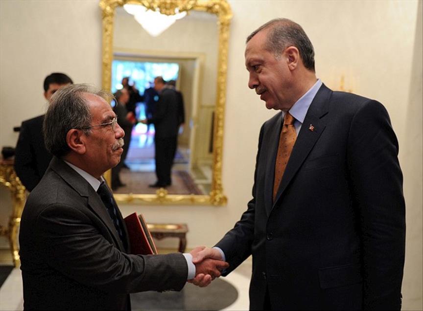 BASBAKAN ERDOGAN, MEDYA YONETICILERIYLE BIR ARAYA GELDI