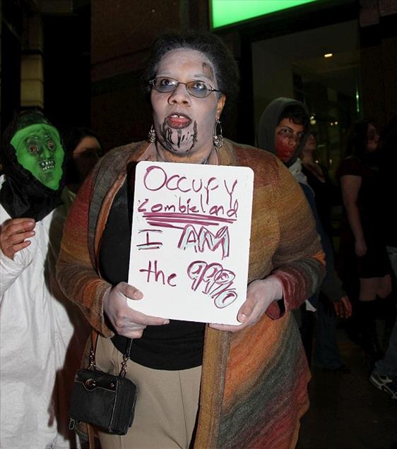 'ZOMBI''LER, WALL STREET PROTESTOCULARINA OZENDI