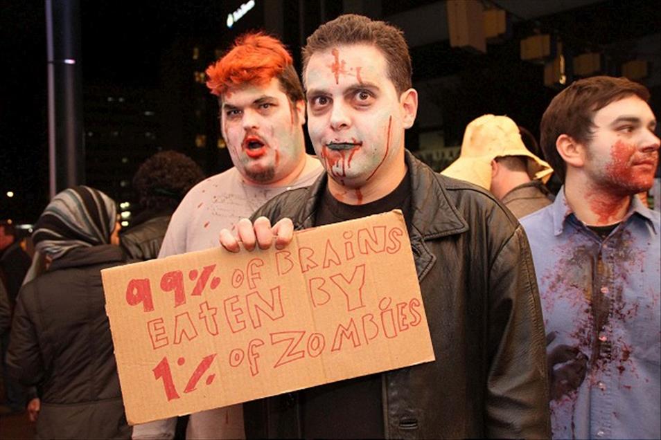 'ZOMBI''LER, WALL STREET PROTESTOCULARINA OZENDI