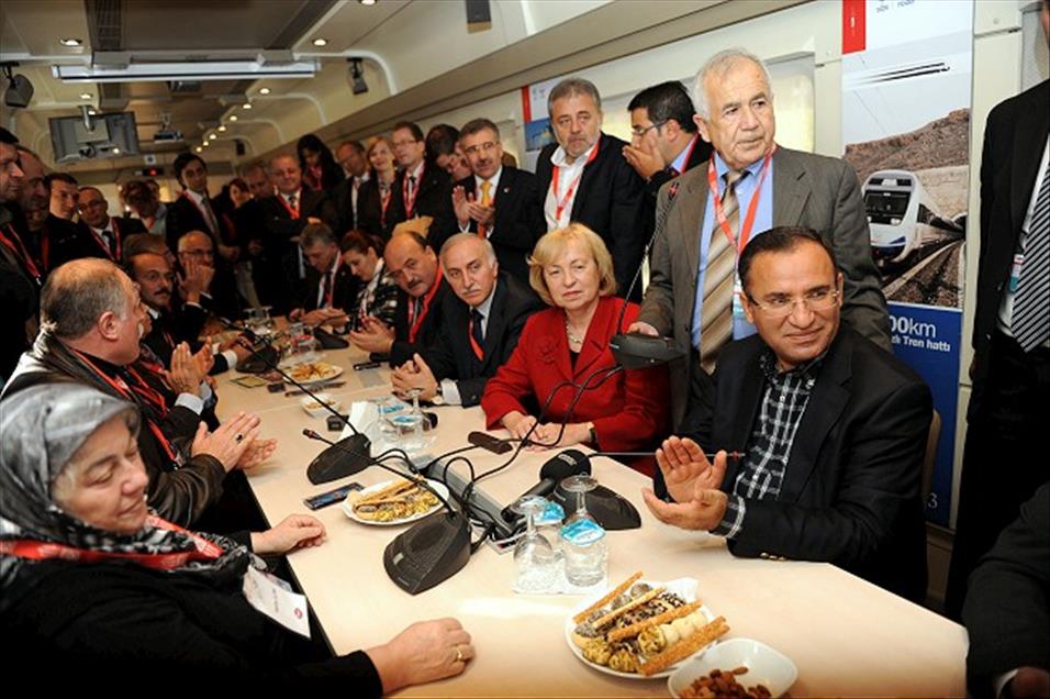 TRT ALMANYA TRENI ALMANYA'YA GELDI
