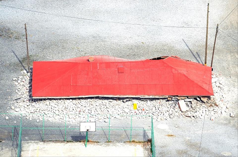 AA DEPREM BOLGESINI HAVADAN GORUNTULEDI