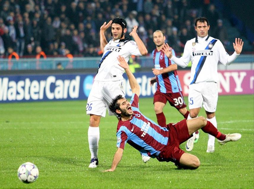 TRABZONSPOR - INTER SAMPIYONLAR LIGI MACI 