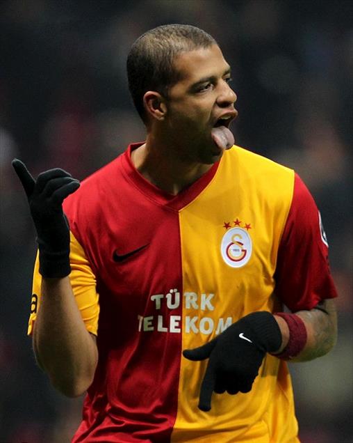 GALATASARAYLI FUTBOLCU FELIPE MELO'NUN GOL SEVINCI