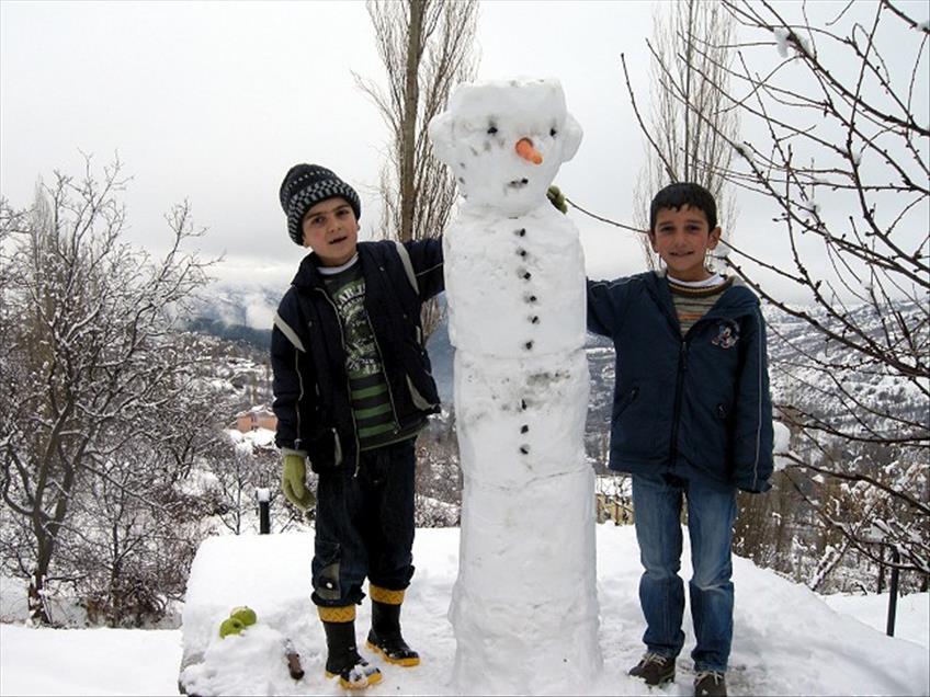 BASYAYLA'DA KAR YAGISI