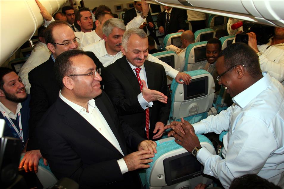 THY'NIN SOMALI SEFERLERI BASLADI