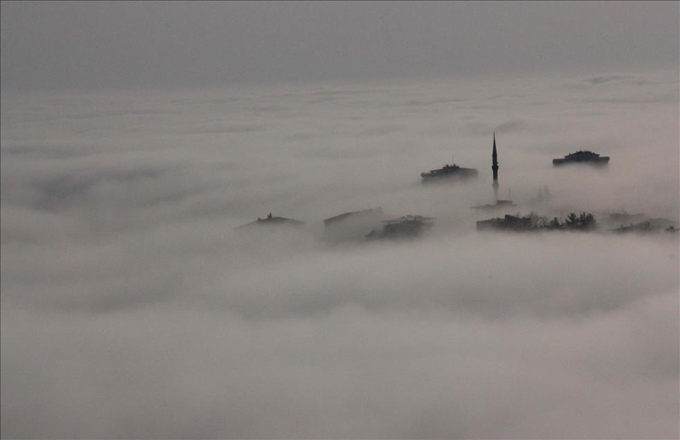 SAMSUN'DA SISLI HAVA