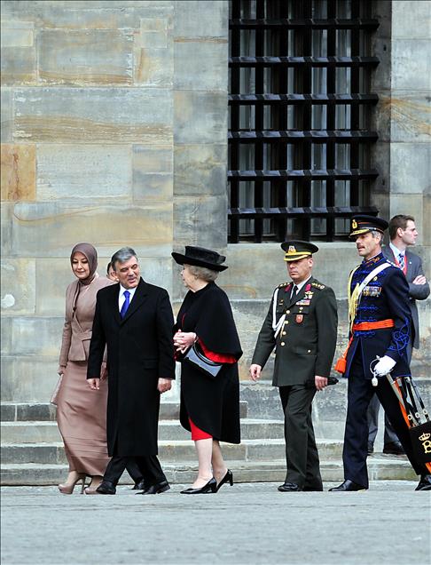 CUMHURBASKANI ABDULLAH GUL'UN HOLLANDA TEMASLARI