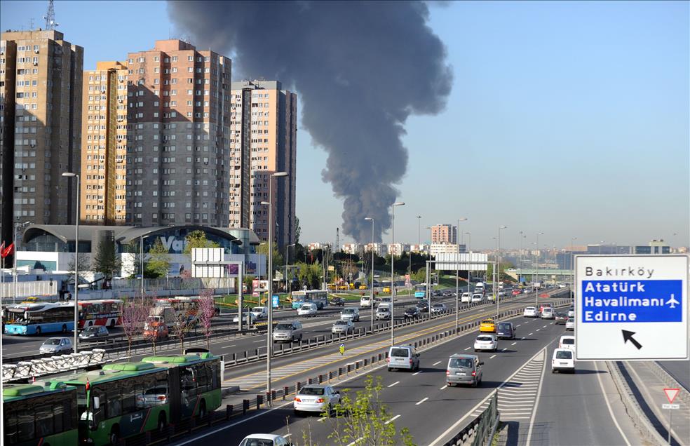 ZEYTINBURNU''NDA YANGIN