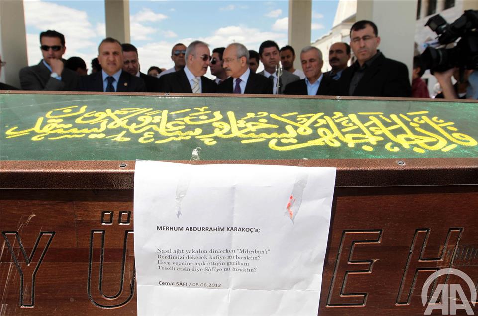 SAIR VE YAZAR ABDURRAHIM KARAKOC'UN VEFATI