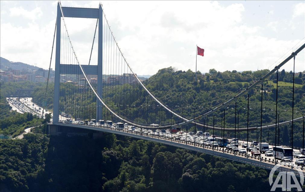 FSM VE HALIC KOPRUSU'NDEKI YOL CALISMASI