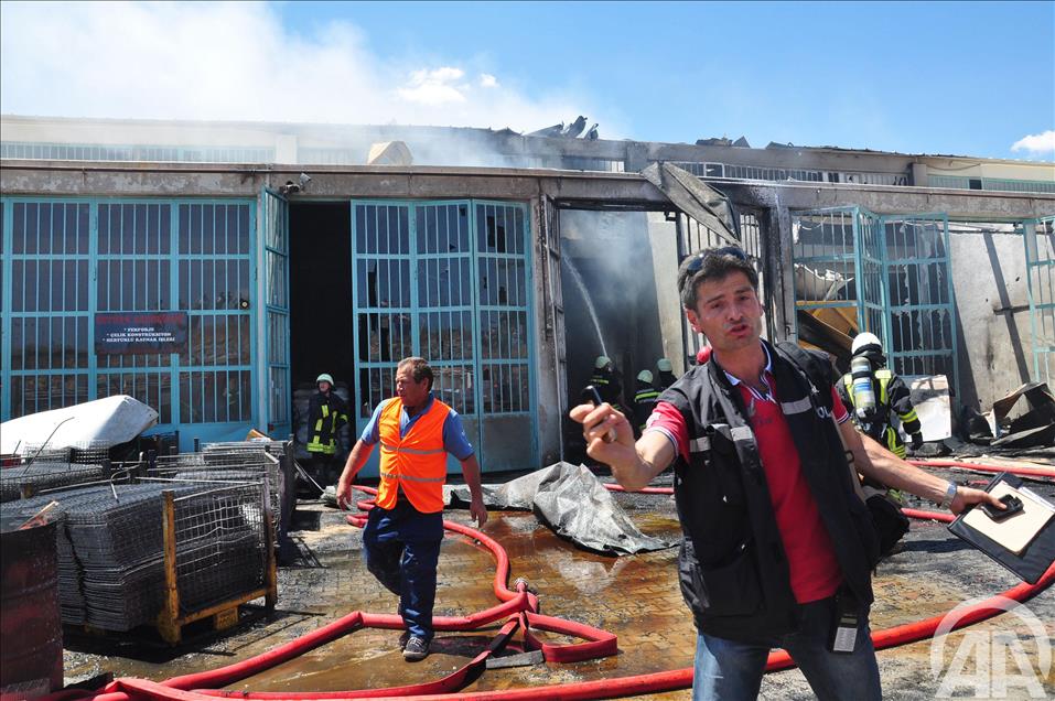 ESKISEHIR'DE SANAYI SITESINDE PATLAMA