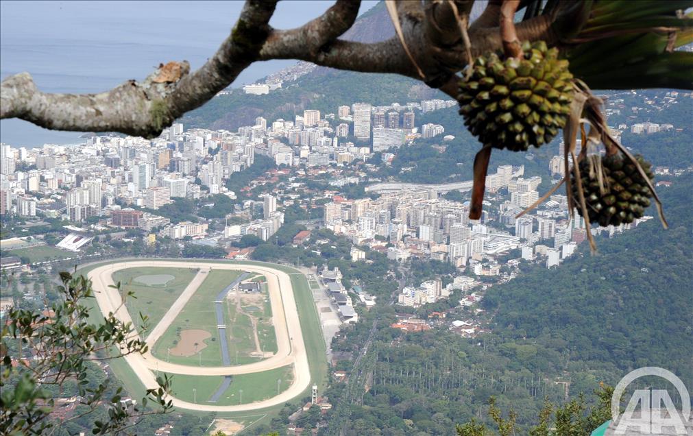 BREZILYA, CORCAVADO TEPESI TURISTLERIN UGRAK YERI