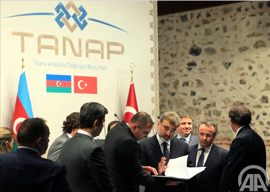 TANAP PROJESI RESMI ANLASMASI IMZA TORENI