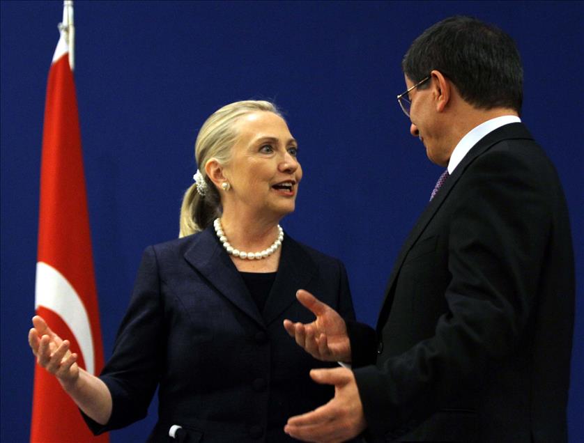DAVUTOGLU-CLINTON ORTAK BASIN TOPLANTISI