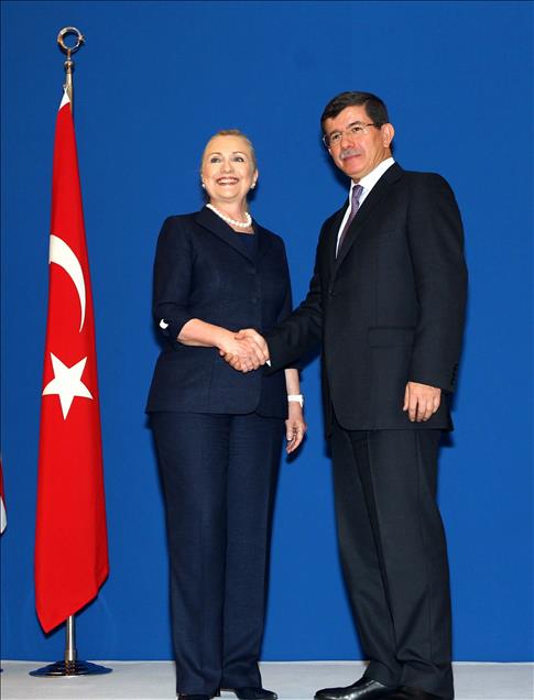 DAVUTOGLU-CLINTON ORTAK BASIN TOPLANTISI