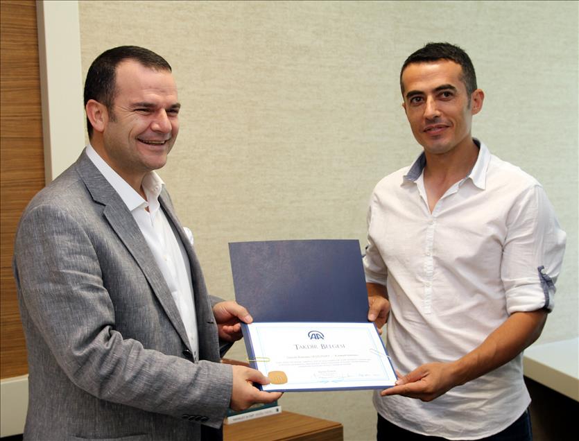 AA EKIBINE TAKDIR BELGESI