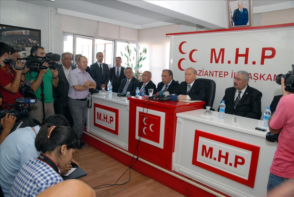 MHP GENEL BASKANI BAHCELI, GAZIANTEP'TE