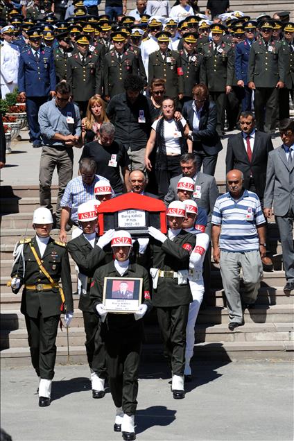 SEHIT YUZBASI KIRICI SON YOLCULUGUNA UGURLANDI